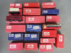 Hornby Dublo - A collection of 20 x boxed wagons including # 4316 Horse Box with Horse ,