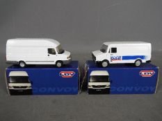 SMTS, Lion Cars - Two boxed diecast model Vans.