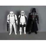 Jakks Pacific - Star Wars - 3 x 18 inch jointed figures, Dart Vader, Storm Trooper, Scout Trooper.