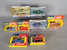 Dinky - Matchbox - A collection of 8 x boxed vehicles including # 192 Range Rover, # 344 Land Rover,