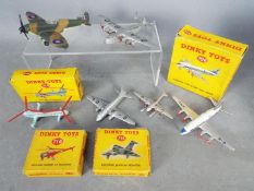 Dinky - A collection of 4 x boxed and 4 x loose aircraft models including # 715 a boxed Bristol 173