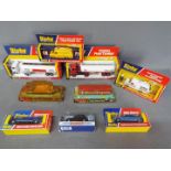 Dinky - A collection of 9 x boxed vehicles including # 950 Foden Burmah petrol tanker,