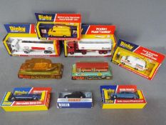 Dinky - A collection of 9 x boxed vehicles including # 950 Foden Burmah petrol tanker,