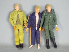 Palitoy, Action Man - Three unboxed vintage Action Man figures.