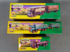 Corgi Classics - 3 x boxed Showmans Range models including # 21701 AEC Closed Pole Truck with