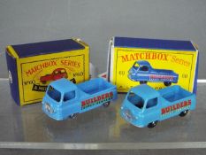Matchbox, Lesney - Two boxed versions of Matchbox #60 Morris J2 Pick-Up.