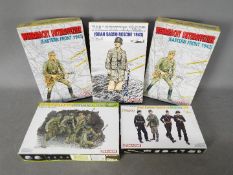 Dragon - A group of 5 x boxed military model kits in various scales including # 1617