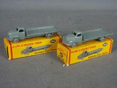 Dinky Dublo - 2 x boxed # 066 Bedford Flat Trucks.