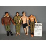 Palitoy, Action Man - Four unboxed vintage Action Man figures.