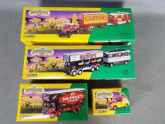 Corgi Classics - 4 x boxed Showmans Range models including # 24801 Leyland Dodgem Truck & Caravan