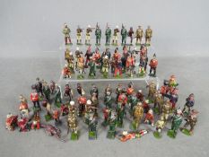 Britains, Johillco, Others - A collection of over 80 mainly vintage military figures.