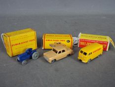 Dinky Dublo - 3 x boxed vehicles, # 061 Ford Prefect, # 071 Volkswagen Delivery Van,