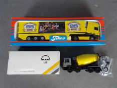 Tekno, Conrad - Two boxed diecast model trucks.
