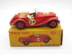Dinky - a boxed # 108 M.G.