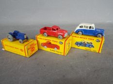 Dinky Dublo - 3 x boxed vehicles, # 065 Morris Pickup, # 067 Austin Taxi,