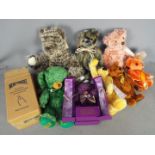 Merrythought - A collection of eight Merrythought modern teddy bears.