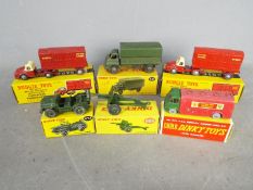 Dinky - Budgie - A group of 6 x boxed vehicles including # 621 Bedford 3-Ton Army Wagon,