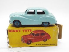 Dinky - A boxed 40j Austin Somerset Saloon in blue in Good condition with some signs of play use.