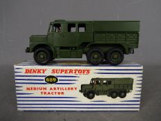 Dinky - A boxed # 689 Medium Artillery Tractor in Very Good condition with only very light signs of