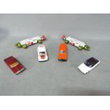 Dinky - A collection of 6 x vehicles including 2 x 359 Eagle Transporters, # 173 Pontiac Parisienne,