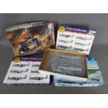 Italeri - Trumpeter - Academy - A collection of 4 x boxed military aircraft model kits in various