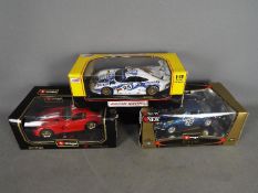 Bburago / Anson racing - three 1:18 scale diecast models comprising Bburago Dodge Viper GTS Coupe