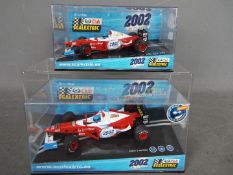 Scalextric Club - two Scalextric TechiToys 2002 FI Edition racing cars #6105,