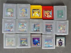 Nintendo - Game Boy - A collection of 15 x games including Pokemon Yellow # DMG-APSU-EUR,