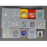 Nintendo - Game Boy - A collection of 15 x games including Pokemon Yellow # DMG-APSU-EUR,