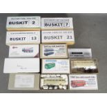 Trystco - Buskit - Tiny Bus And Coach - 10 x boxed bus model kits in 1:76 scale including # 13 ECW