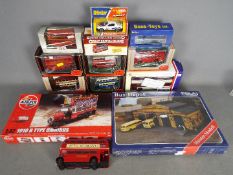 EFE - Corgi - Dinky - A collection of 10 x boxed diecast vehicles and 2 x boxed model kits
