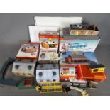 Hornby - A mixed lot of pre built 00 gauge trackside buildings which are now in need of repairs