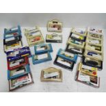 Lledo - Collection of boxed Diecast Vehicles. Vans, Buses, Trucks, Carriages and Cars.