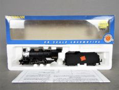 Bachmann - An HO gauge Canadian National 2-6-0 Mogul number 6012 with tender featuring light and