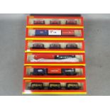 Hornby - 6 x boxed sets of 00 gauge wagons including # R6171 2 x 30ft containers Water Front &