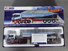 Corgi Hauliers Of Renown - A boxed limited edition Scania R fuel tanker truck in 1:50 scale in