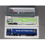 NZG - Eligor - 3 x boxed trucks in 1:43 scale including NZG Mercedes Benz Actros 1860 articulated