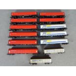 Lima - 13 unboxed OO gauge items of freight rolling stock.