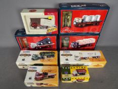 Corgi - A collection of 8 x boxed trucks mostly in 1:50 scale including # CC13308 Ausitn Cattle