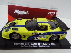 FlySlot - Slot Car model in 1:32 Scale - # 015201 Corvette C5R ALMS 12 H Sebring 2005.