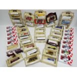 Lledo - Collection of boxed Diecast Vehicles. Vans, Buses, Trucks, Carriages and Cars.