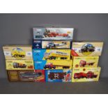 Corgi - A collection of 11 x boxed trucks in 1:50 scale including # CC11407 Bedford TK luton van in