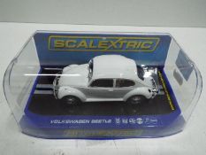 Scalextric - U.S.A. Slot Car in 1:32 scale. # 3362 VW Beetle, Peking - Paris .