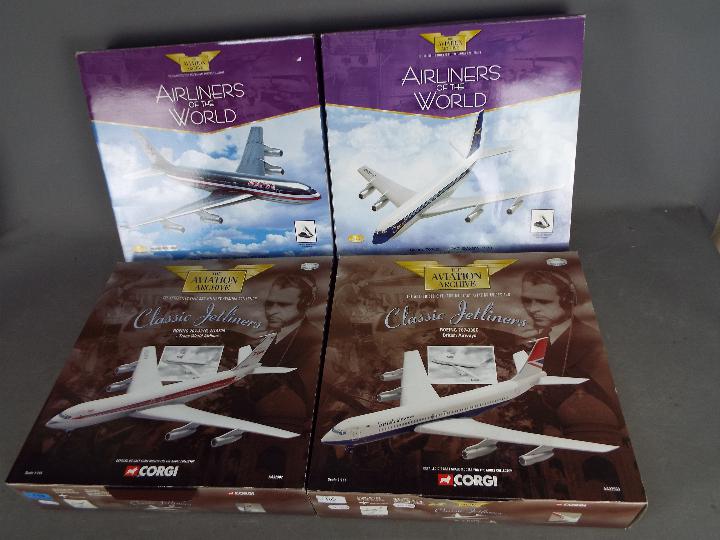 Corgi Aviation Archive - 4 x boxed models in 1:144 scale including # AA32907 American Airlines