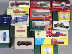 Corgi - A group of 12 x trucks in 1:50 scale including # CC11001 limited edition Thames Trader in