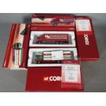 Corgi Rigids - 2 x boxed limited edition trucks in 1:50 scale # CC13618 DAF CF curtainside lorry in