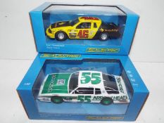 Scalextric - 2 x Slot Cars in 1:32 scale. # C4088 Ford Thunderbird and C4079 Chevrolet Monte Carlo.