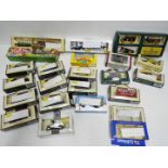 Lledo - Collection of boxed Diecast Vehicles. Vans, Buses, Trucks, Carriages and Cars.