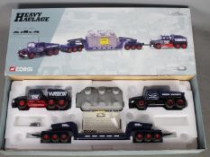 Corgi Heavy Haulage - A limited edition boxed # 18007 Wrekin Roadways set with 2 x Scammell