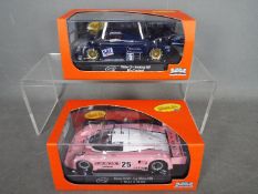 Slot.it. - 2 x Slot Cars in 1:32 scale. # CA06i Sauber C9 and # CA28g Nissan R91VP.